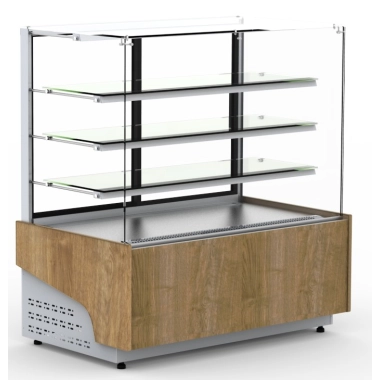 Witryna cukiernicza ESTERA WCh-1/C 1340 | 1340x800x1450 mm | Cebea Bochnia