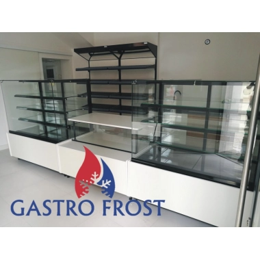 Witryna cukiernicza ESTERA WCh-1/C 1340 | 1340x800x1450 mm | Cebea Bochnia