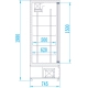 Szafa chłodnicza SCh-SR 1600 | 160x74,5x200 cm | 1242 l | rapa Szafa chłodnicza SCh-SR 1600 | 160x74,5x200 cm | 1242 l | rapa