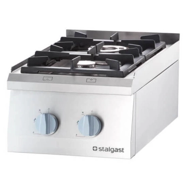 Kuchnia gazowa, 2-palnikowa, nastawna, 8.5 kW, G20 | 400x700x250 mm | 9705110 stalgast