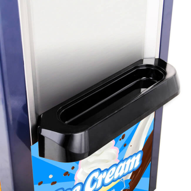Maszyna do lodów włoskich, automat do lodów soft, nocne chłodzenie, 2 smaki + mix, 5x5,8L