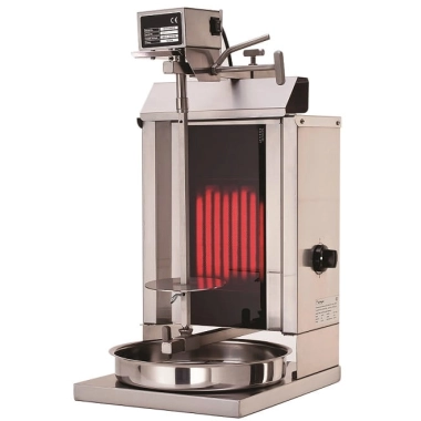 Gyros, kebab - opiekacz elektryczny | 1 palnik, wsad 5KG | KLG235
