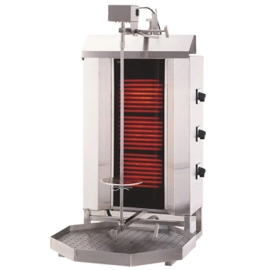 Gyros, kebab - opiekacz elektryczny | 3 palnik, wsad 40KG | KLG230