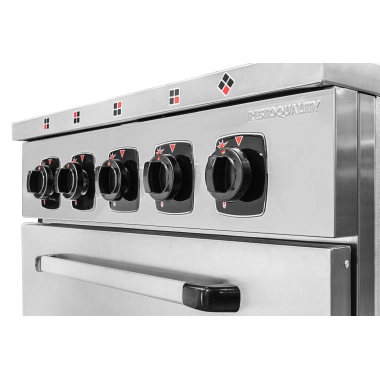 Kuchnia gazowa 4-palnikowa z piekarnikiem gazowym, 28 kW, 800x700x850 mm | RQ40360-4