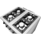 Kuchnia gazowa 4-palnikowa z piekarnikiem gazowym, 28 kW, 800x700x850 mm | RQ40360-4