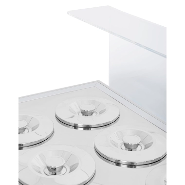 Dystrybutor do lodów | witryna do lodów | konserwator | retro | 6 tub | okrągłe kuwety | 1063x670x895 mm | GELATO POZETTI 6 BEIGE