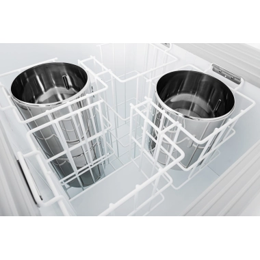 Dystrybutor do lodów | witryna do lodów | konserwator | retro | 6 tub | okrągłe kuwety | 1063x670x895 mm | GELATO POZETTI 6 BEIGE