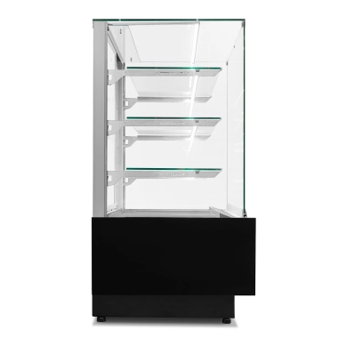 Witryna cukiernicza chłodnicza Dolce Visione Premium 700 | wnętrze ze stali nierdzewnej | 700x670x1300 mm