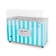 Dystrybutor do lodów | witryna do lodów | konserwator | retro | 8 tub | okrągłe kuwety | 1283x670x895 mm | GELATO POZETTI 8 BLUE