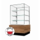 Witryna cukiernicza chłodnicza Dolce Visione Premium 700 | wnętrze ze stali nierdzewnej | 700x670x1300 mm