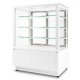 Witryna cukiernicza chłodnicza | Dolce Fresca 700 Bianco | 745x670x1285 mm | białe wnętrze