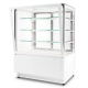 Witryna cukiernicza chłodnicza | Dolce Fresca 700 Bianco | 745x670x1285 mm | białe wnętrze