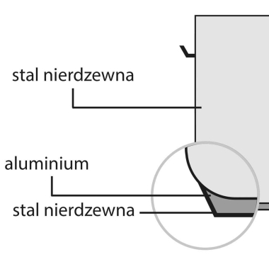 Garnek średni z pokrywką, stalowy, Ø 160 mm, V 1.9 l | 012162 stalgast
