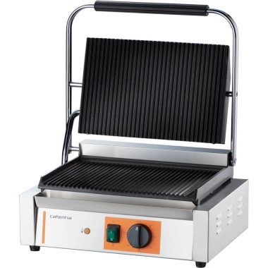 Kontakt grill, Panini, ryflowany, Caterina, 2.2 kW | 742038 stalgast