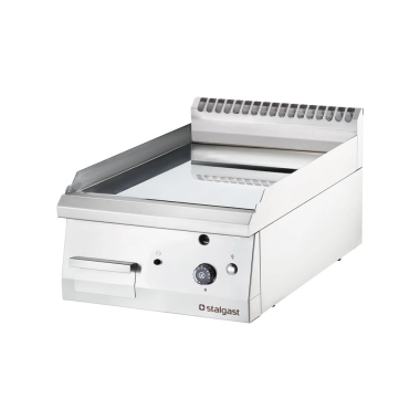 Płyta grillowa nastawna, chromowana, gładka, gazowa, 400x700, 6.5 kW, G20/20 mbar | 9736110