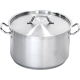 Garnek średni z pokrywką, stalowy, fi 160 mm, V 1.9 l | 012162 Stalgast