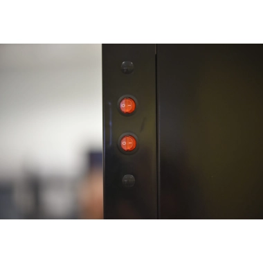 Szafa chłodnicza przeszklona czarna | 625x620x1935 mm | 350l | LG 350F BLACK