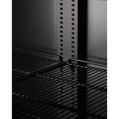 Szafa chłodnicza przeszklona z drzwiami suwanymi | 1030x700x2020 mm | RQ801SL-BLACK | 780 l