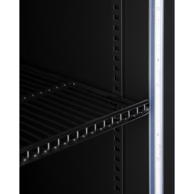 Szafa chłodnicza przeszklona, drzwi przesuwne, czarna | 1130x700x2020 mm | RQ1100SL-BLACK | 1000 l