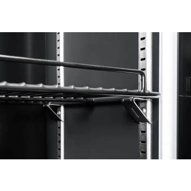 Szafa chłodnicza przeszklona RQ416-BLACK | 338l | 620x610x1980 mm | czarna (SD416)