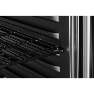 Szafa chłodnicza przeszklona RQ380-BLACK | 595x600x1870 mm | 377 l