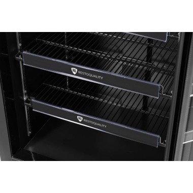 Szafa chłodnicza przeszklona RQ416-BLACK | 338l | 620x610x1980 mm | czarna (SD416)