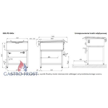 Patelnia elektryczna 000.PE-040x | Kromet | Wrocław