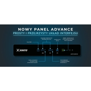 Zmywarka do szkła i talerzy | kosz 500x500 | opcja systemu podwójnych koszy | 230V | KRUPPS ADVANCE LINE C537E | panel elektroniczny Advance