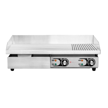 Płyta grillowa elektryczna | 2/3 gładka 1/3 ryflowana | RQEG820-2 Poznań