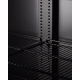 Szafa chłodnicza przeszklona, drzwi przesuwne, czarna | 1130x700x2020 mm | RQ1100SL-BLACK | 1000 l