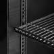 Szafa chłodnicza przeszklona RQ216-BLACK | 160 l | 390x475x1880 mm