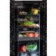 Szafa chłodnicza przeszklona RQ216-BLACK | 160 l | 390x475x1880 mm