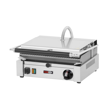 Grill kontaktowy elektryczny, ryflowany PM-2015R | 00000345 Redfox