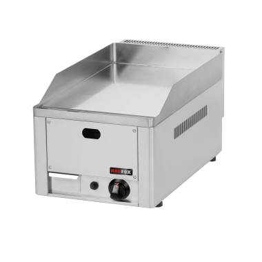 Płyta grillowa chromowana gazowa FTHC-30 G, gładka | 330x580x220 mm | 4 kW | 00000365 redfox