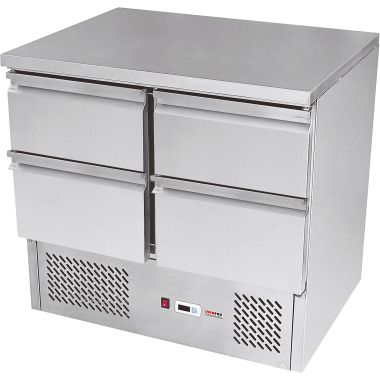 Stół chłodniczy 4-szufladowy SZ-902, 900x700x880 mm | 00007344 | Redfox