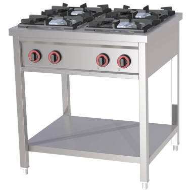 Kuchnia gazowa 4-palnikowa z półką SPB - 70/80 G | Redfox